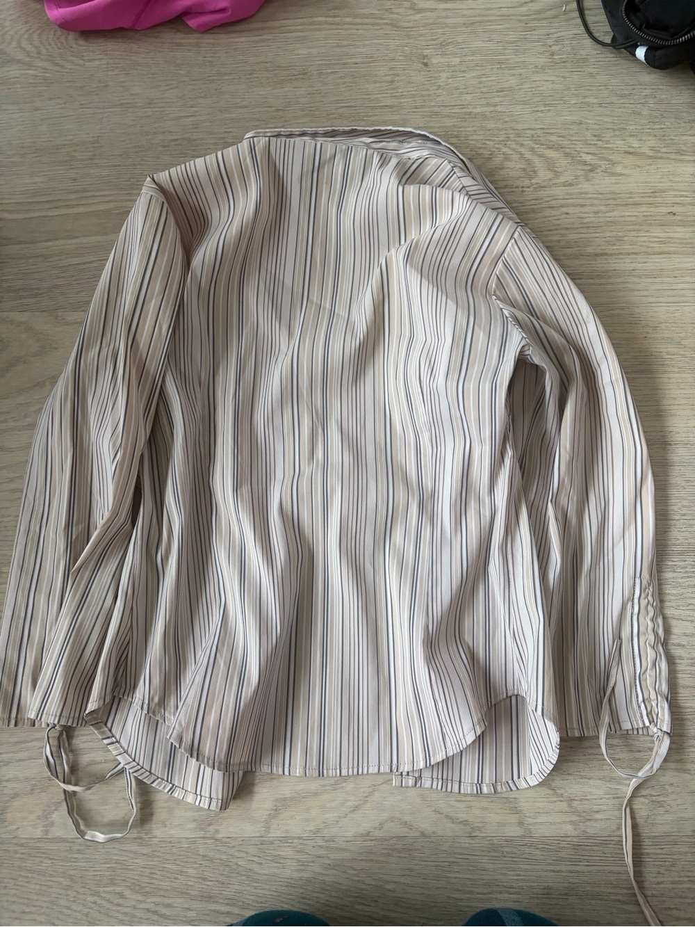 Classic Striped Long-Sleeve Shirt - Neutral Stripe - Picture 3 of 3